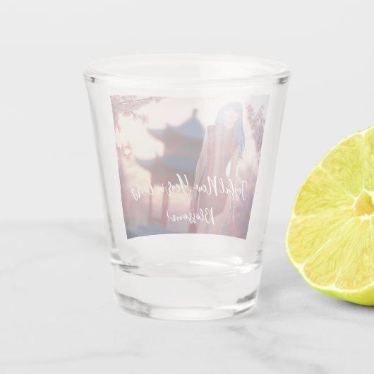 Verre A Shot Jeune Cheongsam Beauté Poster pour le Nouvel An ch (Dos)