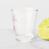 Verre A Shot Jeune mariée assez rose et chic (Droite)