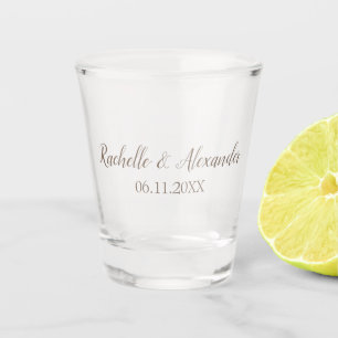 Verre A Shot Jeunes mariés