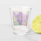 Verre A Shot Jigsaw tulipes violettes foncées (Dos)