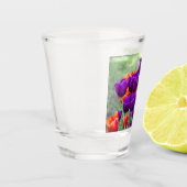 Verre A Shot Jigsaw tulipes violettes foncées (Gauche)