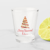 Verre A Shot Joli Joyeux sapin de Noël (Devant)