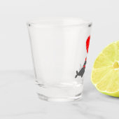 Verre A Shot Joli Seals de baiser de Noël (Gauche)