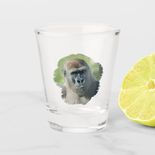 Verre A Shot Joli T-shirt Gorilla Blackback (Devant)