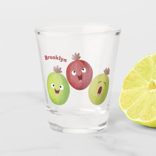 Verre A Shot Joli trio gooseberry chantant dessin animé