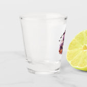 Verre A Shot Joli violet sorcière haïe Citrouilles et chauves-s (Gauche)