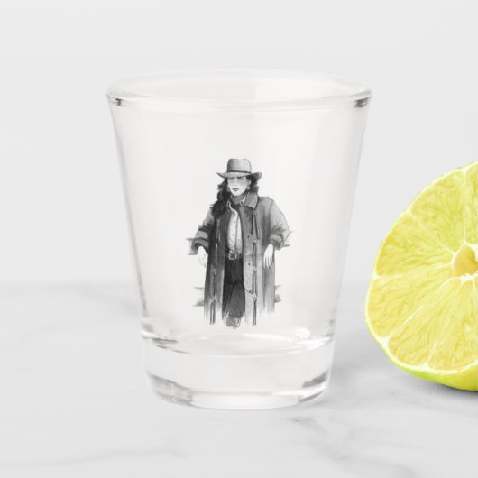 Verre A Shot Jolie fille de vache (Devant)