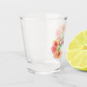 Verre A Shot Jolie floral personnalisé aquarelle de printemps (Gauche)