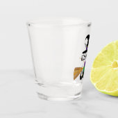 Verre A Shot Jolie Sorcière de dessin Halloween personnalisée (Gauche)