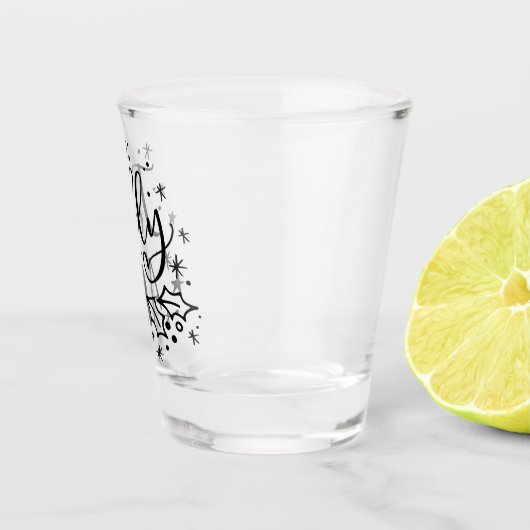 Verre A Shot Jolly AF | Fun Noël Humour à boire (Droite)