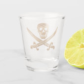 Verre A Shot Jolly roger d'or (Dos)