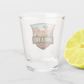 Verre A Shot Joshua Tree National Park Illustration Retro (Dos)