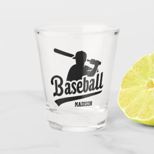 Verre A Shot Joueur de baseball personnalisé et couleur