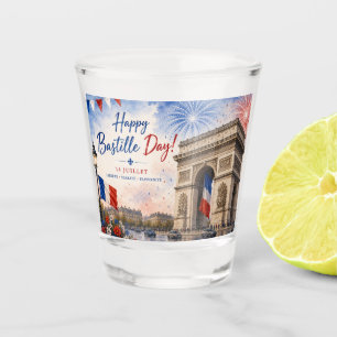 Verre A Shot jour de la Bastille Arc de triomphe Paris France f