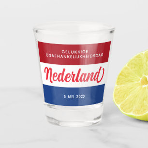 Verre A Shot Jour de l'indépendance de Pays-Bas