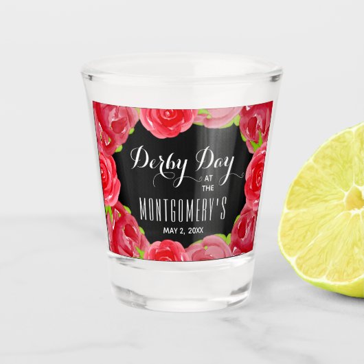 Verre A Shot Jour du Derby des Roses rouges (Devant)