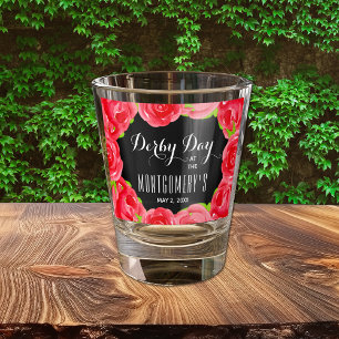 Verre A Shot Jour du Derby des Roses rouges
