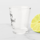 Verre A Shot Joyeuse police noire du Nouvel An (Droite)