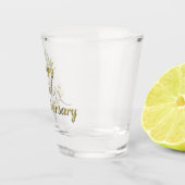 Verre A Shot Joyeux 50e anniversaire Gold Police (Droite)