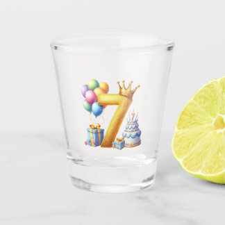 Verre A Shot Joyeux 7ème Anniversaire
