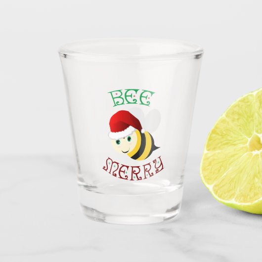 Verre A Shot Joyeux abeilles (Devant)