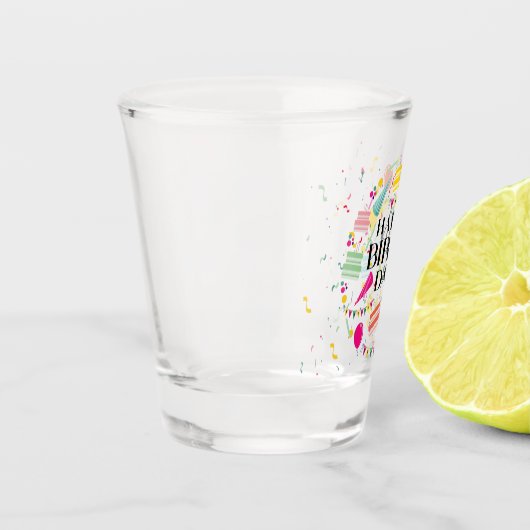 Verre A Shot Joyeux anniversaire (Gauche)