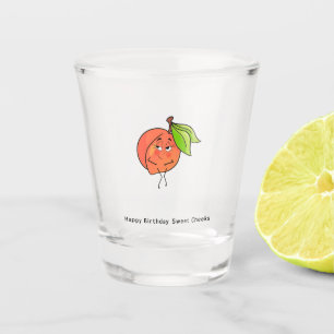 Verre A Shot Joyeux Anniversaire Douces Joues, anniversaire