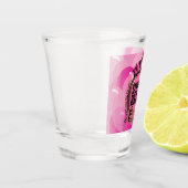 Verre A Shot Joyeux anniversaire - rose (Gauche)