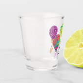 Verre A Shot Joyeux Ballons d'anniversaire du 21e anniversaire (Gauche)