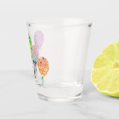 Verre A Shot Joyeux Ballons d'anniversaire du 21e anniversaire (Droite)