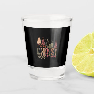 Verre A Shot Joyeux Christ Mas Noël Foi Chrétienne Jésus C