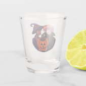 Verre A Shot Joyeux costumes d'Halloween (Dos)