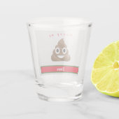 Verre A Shot Joyeux en tant que jour férié avec nom (Dos)