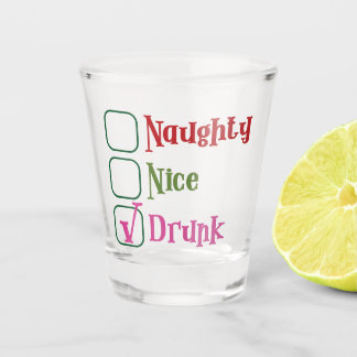 Verre A Shot Joyeux, Gentil, Soûl Fêtes