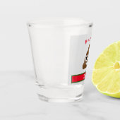 Verre A Shot Joyeux Noël Caca avec Nom (Gauche)