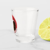 Verre A Shot Joyeux Noël, Femme noire Santa Hat (Droite)