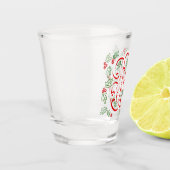 Verre A Shot Joyeux Noël Festif Script (Gauche)