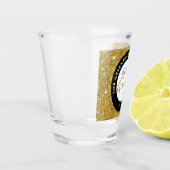 Verre A Shot Joyeux Purim Script personnalisé (Gauche)