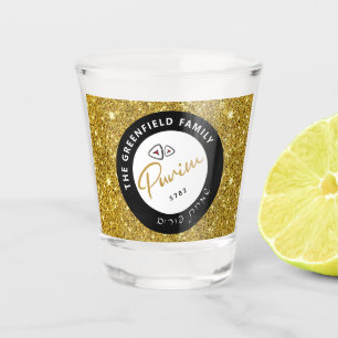 Verre A Shot Joyeux Purim Script personnalisé