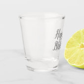 Verre A Shot Joyeux script d'anniversaire (Gauche)