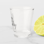 Verre A Shot Joyeux script d'anniversaire (Droite)