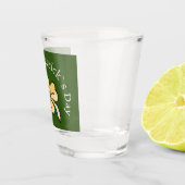 Verre A Shot Joyeux St. Patrick`s Day Shamrock Clover Green (Droite)