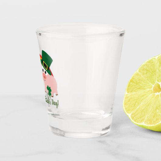 Verre A Shot Joyeux St. Patrick's Day Cute Leprechaun (Droite)