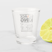 Verre A Shot Junetten Black King Faits nutritionnels Melanin (Dos)