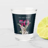 Verre A Shot Jungle sauvage léopard rose 50e anniversaire drôle (Devant)