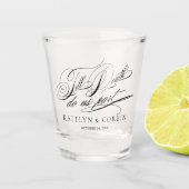 Verre A Shot Jusqu'à la mort Élégant Mariage Goth (Devant)