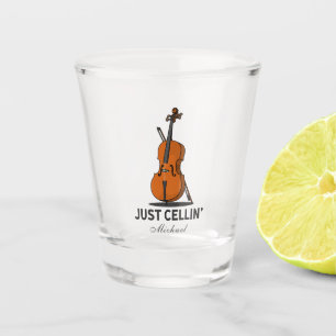 Verre A Shot Juste Cellule Cellist Performance Music Cello