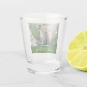 Verre A Shot Juste Chilling Vert Singe Imprimer Shot Verre (Dos)