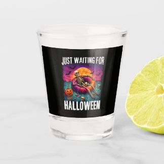 Verre A Shot Juste en attendant Halloween Eté Squelette Hommes
