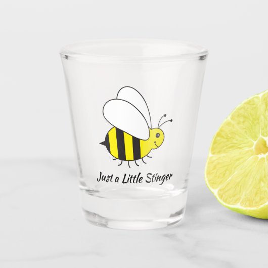 Verre A Shot Juste petit Stinger gaffent l'abeille (Devant)